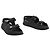 Chanel Sandales Dad Noir EU38 Gomma Nera White CC Sandali Dad Scarpe UK5 US7.5 Nero
