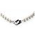NUOVO COLLANA DINH VAN MANOLETTE R12 IN ORO BIANCO 18K E PERLE AKOYA Argento - vista 4
