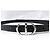 NOVA CINTURA CHRISTIAN DIOR FIVELA LOGO CD PALLADIUM 36 T 72 A 82 COURO Preto - vista 5