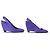 SCARPE LOUIS VUITTON PLATFORM FUTURISTICHE 38 IN SATEN VIOLA Porpora - vista 3