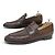SCARPE MOCASSINI BERLUTI ANDY TAGLIA 8 42 PELLE PATINATA Marrone