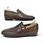 SCARPE MOCASSINI BERLUTI ANDY TAGLIA 8 42 PELLE PATINATA Marrone - vista 3