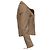 Chaqueta Moto Michael Michael Kors en cuero beige - vista 3
