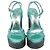 Sandali con plateau Rue 140 di Sophia Webster in pelle metallizzata verde - vista 2