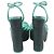 Sandali con plateau Rue 140 di Sophia Webster in pelle metallizzata verde - vista 5
