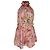Playsuit de cuello halter Daylight de Zimmermann en lino rosa Castaño