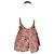 Playsuit de cuello halter Daylight de Zimmermann en lino rosa Castaño - vista 3