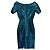 Abito bandage Carmen con paillettes Herve Leger in blu, rayon - vista 2