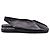 Ballerine slingback a punta quadrata in pelle nera Jil Sander Nero