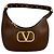 Red Valentino Bolso Hobo Valentino Garavani Stud Sign en piel marrón Castaño - vista 3