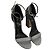 Sergio Rossi Glitter Block Heels in Silber Metallic Glitter - Ansicht 11