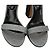 Sergio Rossi Glitter Block Heels in Silber Metallic Glitter - Ansicht 3