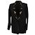 Blazer Anissa decorato in viscosa nera di Iro Nero