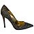 Décolleté a punta Gianvito 105 di Gianvito Rossi in glitter metallizzato oro - vista 4