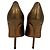 Manolo Blahnik BB Pump Pointed Toe Pumps in Bronze Snakeskin Leather Metallic - view 2