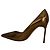 Manolo Blahnik BB Pump Pointed Toe Pumps in Bronze Snakeskin Leather Metallic - view 4