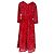 Ba&Sh Galvin Midi-Kleid mit Blumenprint in Rot aus Polyester - Ansicht 3