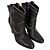 Stivaletti Western Gianvito Rossi in pelle nera Nero - vista 5