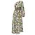 Abito midi monospalla Farm Rio Tropical Paradise in lino multicolore