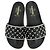 Red Valentino Sandali Rockstud Valentino Garavani in pelle nera Nero - vista 3