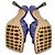 Bottega Veneta Intrecciato Weave Stiletto in Raffia Viola Porpora - vista 11