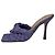 Bottega Veneta Intrecciato Weave Stiletto in Raffia Viola Porpora - vista 7