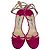 Sandali con cinturino alla caviglia Jimmy Choo in pelle rosa - vista 3