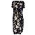 Dolce & Gabbana Midi-Kleid mit Blumenprint aus mehrfarbiger Viskose Mehrfarben