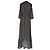 Ba&Sh Pisy Bedrucktes Wickel-Maxikleid aus schwarzem Polyester - Ansicht 3
