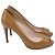 Décolleté con plateau peep toe Prada in vernice beige