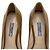 Décolleté con plateau peep toe Prada in vernice beige - vista 9