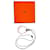 Hermès Hermes Paris Isthme Oval Pink White Laquered Wood Pendant Necklace  - view 3
