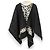 Burberry TB Logo Wollcape Schwarz