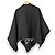 Burberry TB Logo Wollcape Schwarz - Ansicht 3