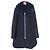 Chloé Abrigo 2way de lana y shearling Chloe Azul Azul marino
