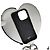 Autre Marque abito ajew custodia HEART custodia per smartphone a tracolla Argento - vista 4
