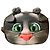 Autre Marque Borsa 2 in 1 in pelliccia di agnello Talking Tom Face - Talking Tom and Friends Marrone - vista 3