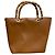 Autre Marque Bolsa Tote 2way de couro com alça de bambu BEVINI Marrom Camelo