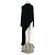 Top asimétrico negro de algodón Phoebe Philo - vista 2