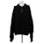 Autre Marque Schwarzer Pullover mit Knopfloch