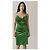 Rat & Boa Mini-Kleid mit Neckholder aus grünem Samt - Größe S - Ansicht 2