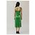 Rat & Boa Mini-Kleid mit Neckholder aus grünem Samt - Größe S - Ansicht 3