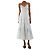 Autre Marque Hellblaues Baumwoll-Sommerkleid mit Spitzenbesatz - Größe XXS