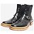 Dries Van Noten Schwarze Leder-Ankle-Boots - Größe UK 8 - Ansicht 2