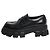 Prada Schwarze Plateau-Loafer - Größe UK 7.5