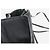 Balenciaga Borsa 2way in pelle Papier nera Nero - vista 3