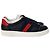Gucci Sneakers Ace Square Web in pelle nera Nero