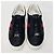 Gucci Sneakers Ace Square Web in pelle nera Nero - vista 3