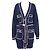 Chanel Langer Cardigan aus Kaschmir Blau