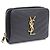 Saint Laurent Cartera Compacta con Cremallera Monogram Negro - vista 10